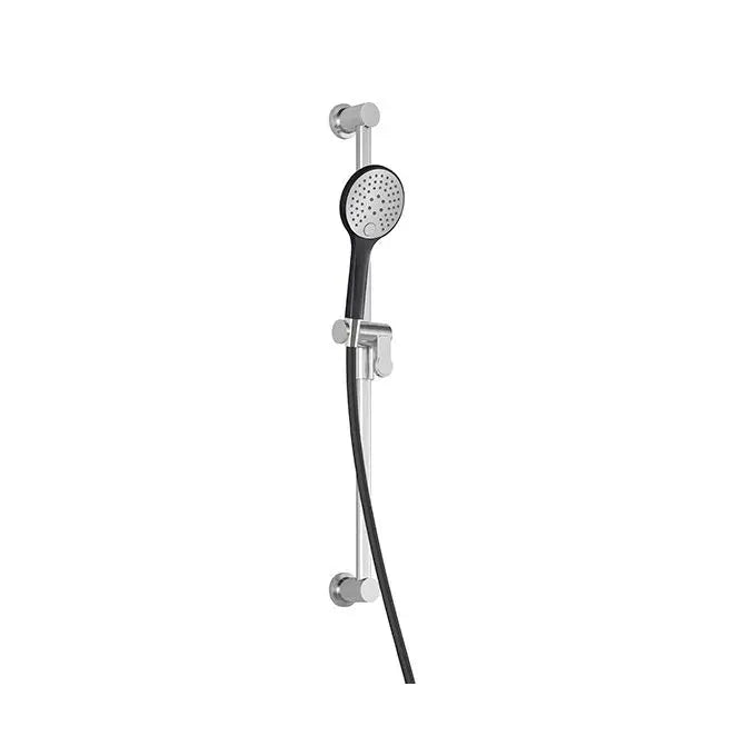 Kalia 60'' Flexible and Soft PVC Hose Black/Chrome 101620-150 - Plumbing Market