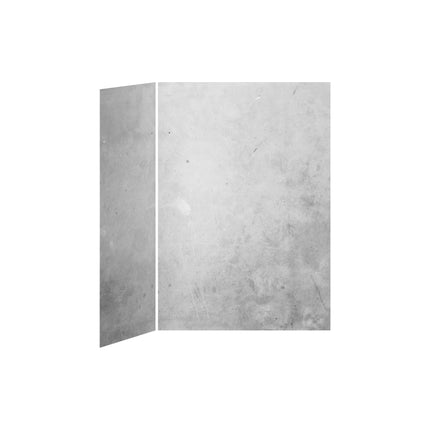 Kalia 60x32 Concrete #200 60x32 2-Panel Shower Wall Kit for Corner Installation - Concrete #200 Gloss WA2005-200-001 - Plumbing Market