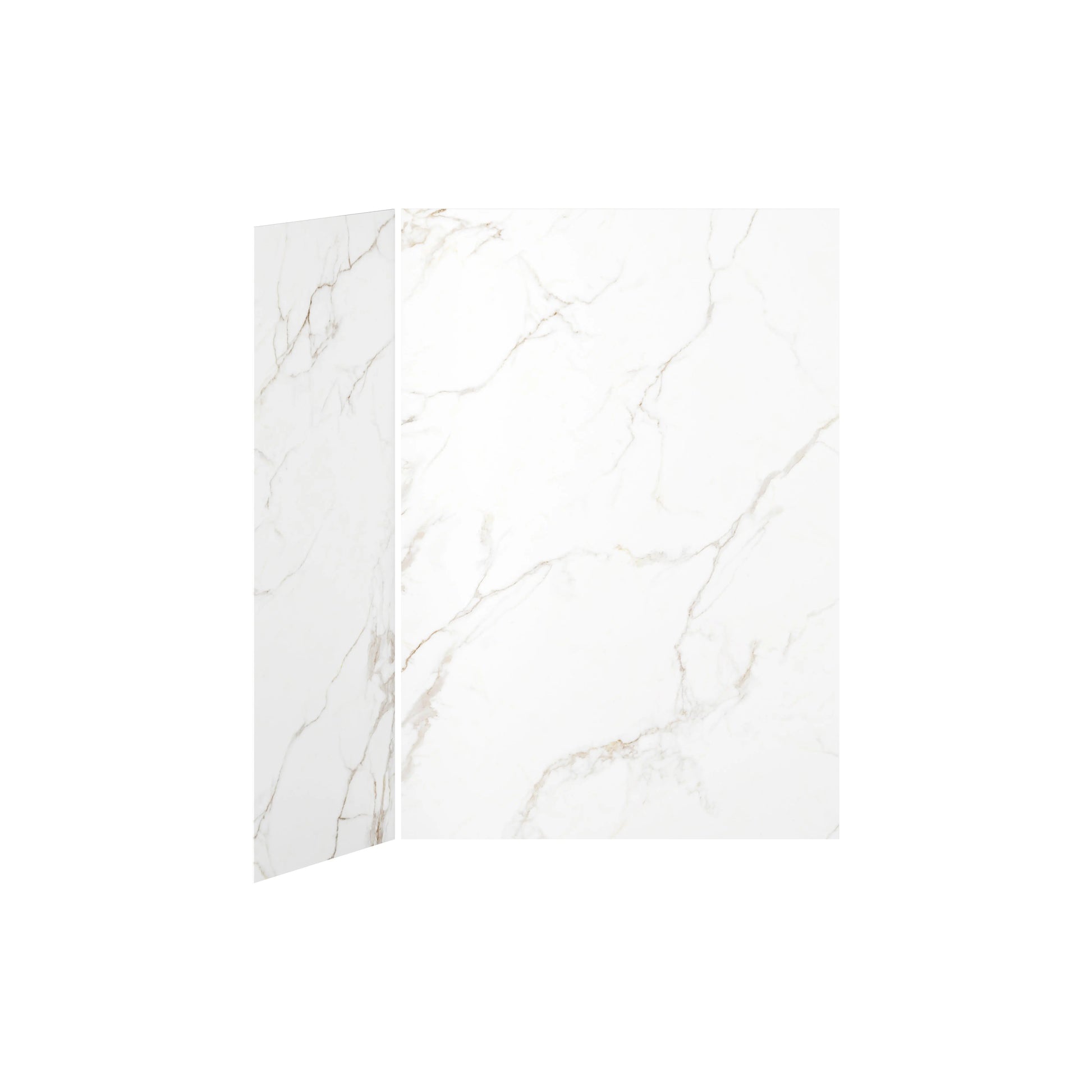 Kalia 60x32 Gold Minerals #51060x32 2-Panel Shower Wall Kit for Corner Installation - Gold Minerals #510 Gloss WA2005-510-001 - Plumbing Market