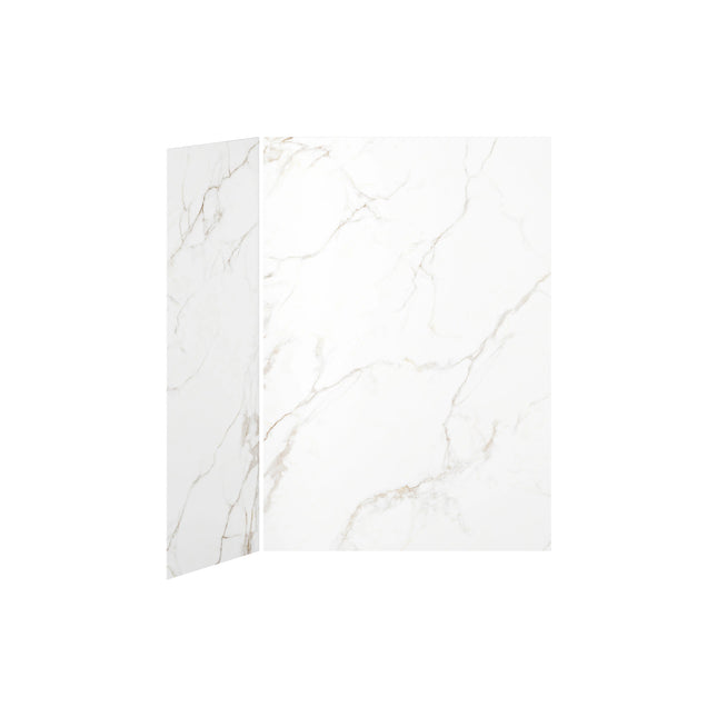 Kalia 60x32 Gold Minerals #51060x32 2-Panel Shower Wall Kit for Corner Installation - Gold Minerals #510 Gloss WA2005-510-001 - Plumbing Market