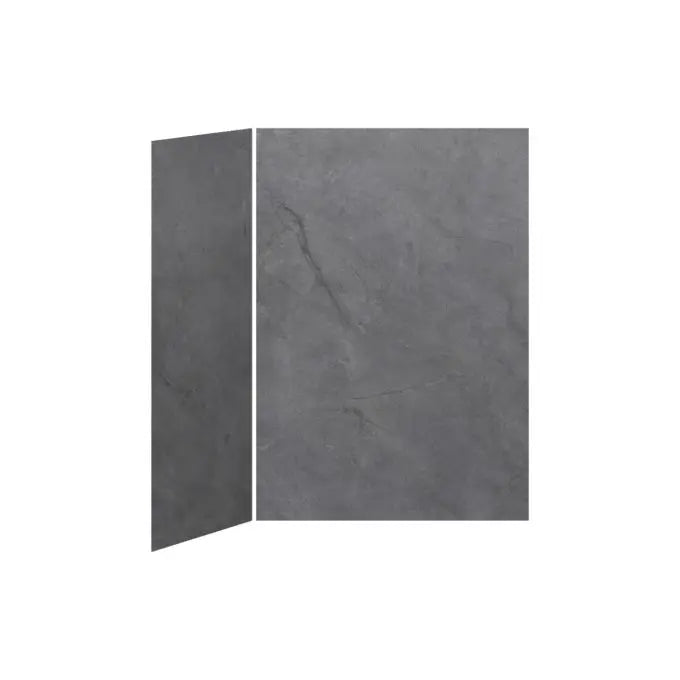 Kalia 60x36 Concrete #210 60x36 2-Panel Shower Wall Kit for Corner Installation - Concrete #210 Matte WA2008-210-002 - Plumbing Market