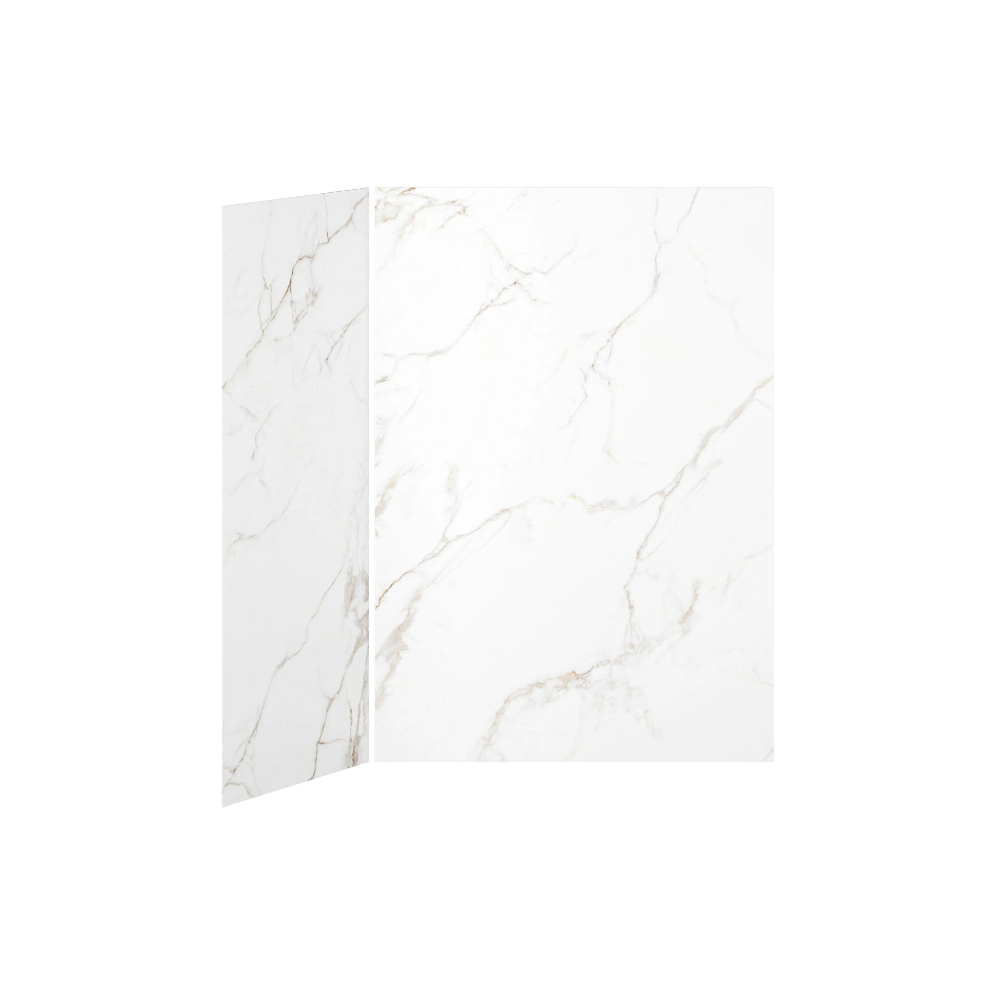 Kalia 60x36 Gold Minerals #51060x36 2-Panel Shower Wall Kit for Corner Installation - Gold Minerals #510 Gloss WA2008-510-001 - Plumbing Market