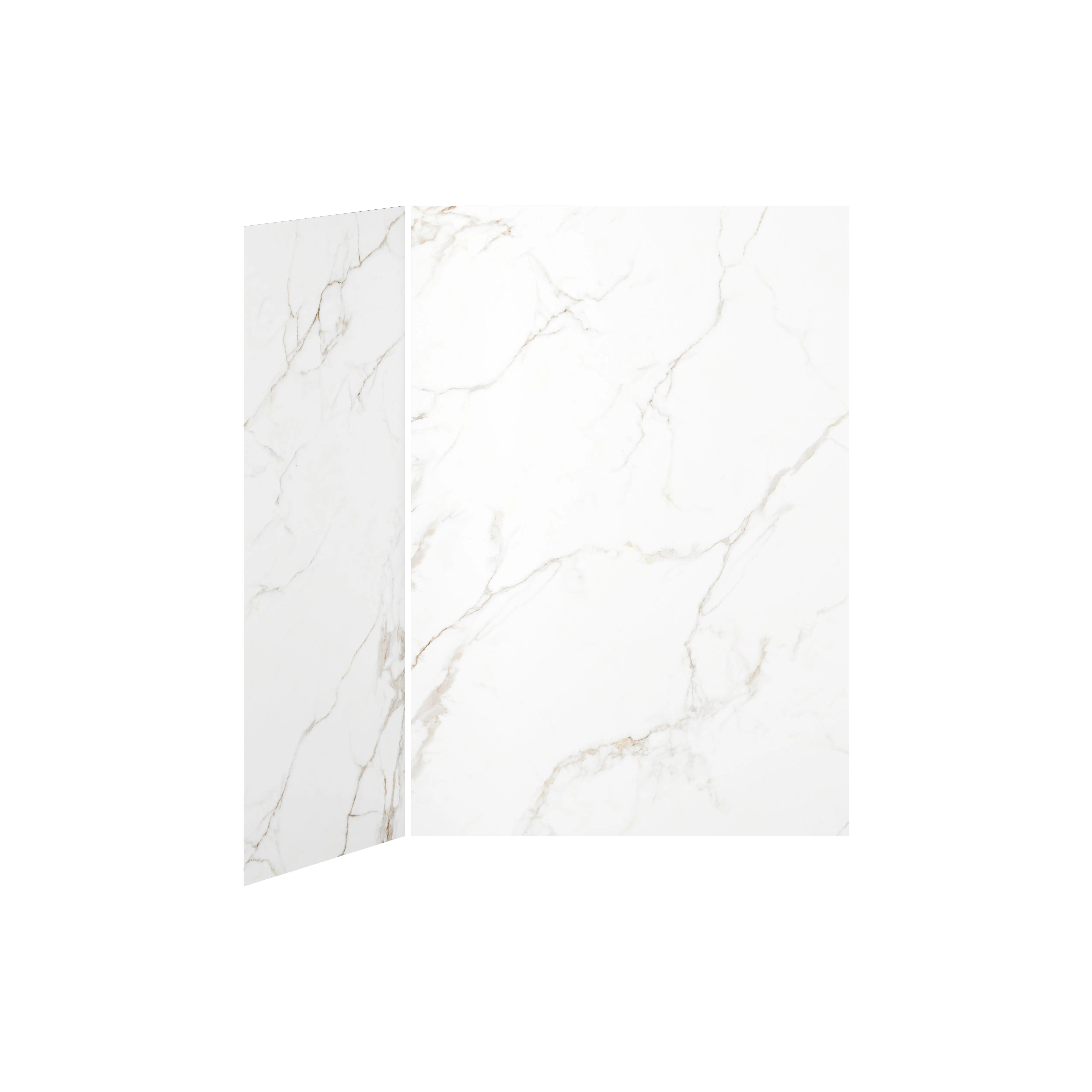 Kalia 60x36 Gold Minerals #51060x36 2-Panel Shower Wall Kit for Corner Installation - Gold Minerals #510 Gloss WA2008-510-001 - Plumbing Market