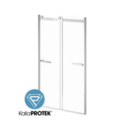 Kalia AKCESS 2.0 with KaliaProtek  2-Panel Sliding Shower Door Alcove Installation 48''x79'' Reversible Chrome Clear with Film Glass DR2072-110-005 - Plumbing Market