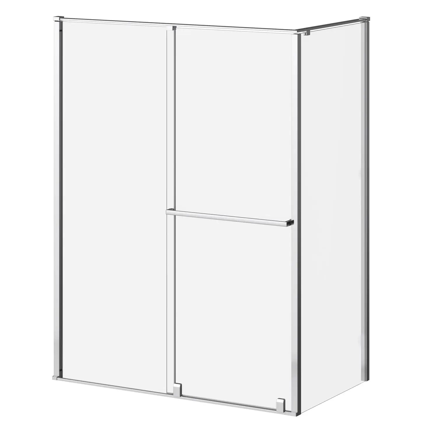 Kalia BALANCIA 36''x79'' Duraclean Glass Return Panel for Corner Installation (Reversible) Bright Chrome DR1856-115-003 - Plumbing Market