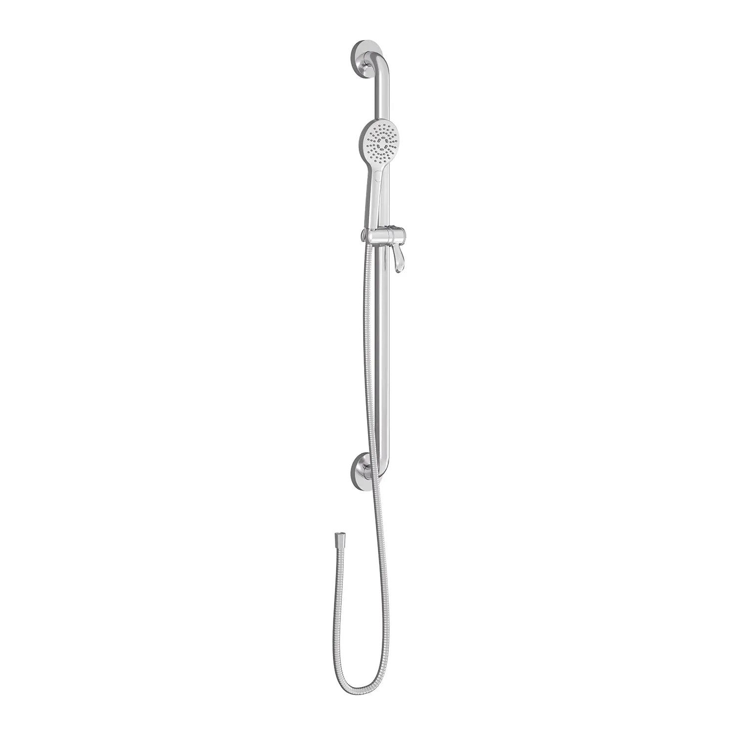 Kalia BASICO   2-Jet Handshower, Adjustable Grab Bar and 60'' Flexible Metal Hose Assembly Chrome BF1960-110 - Plumbing Market