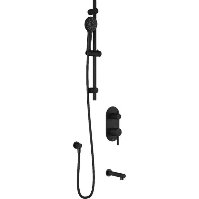 Kalia BASICO PB2 (Valve Not Included) : Pressure Balance Shower System Matte Black BF2085-160 - Plumbing Market