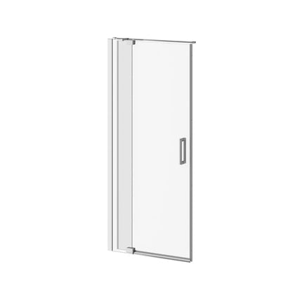 Kalia DISTINK 36''x77'' 2-Panel Pivot Shower Door for Alcove Inst. (Reversible) Chrome Clear Duraclean Glass DR1738-110-003 - Plumbing Market