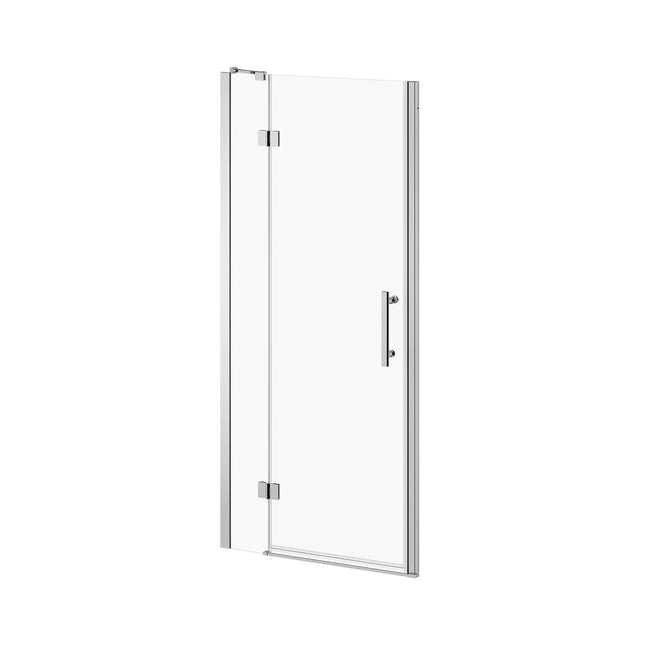 Kalia ENKEL 2-Panel Pivot Shower Door 36''x74'' for Alcove Installation (Reversible) Chrome Clear Glass DR1957-110-000 - Plumbing Market