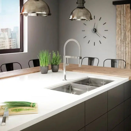 Kalia Exki Diver Single Handle Kitchen Faucet With Spring Spout - Plumbing Market