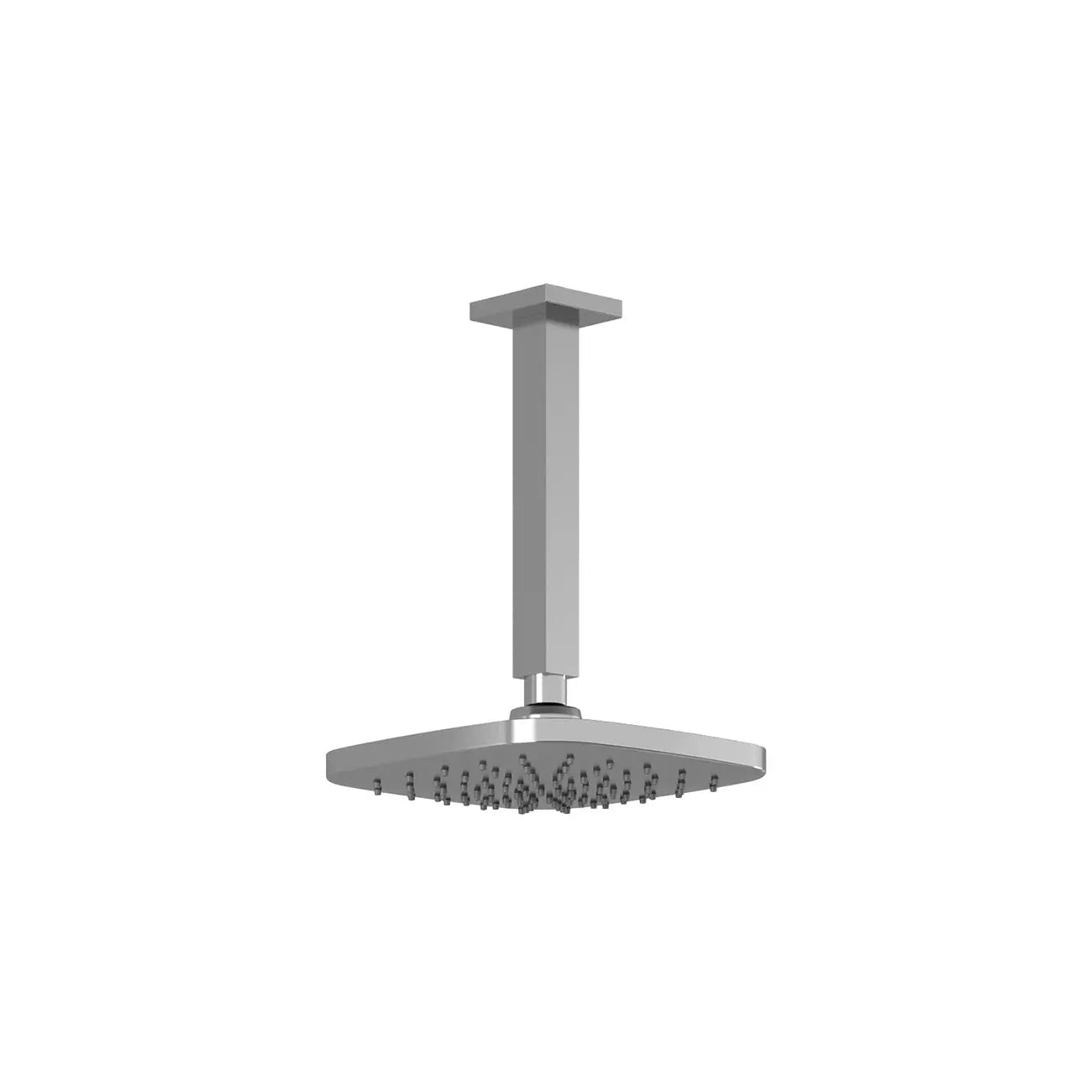 Kalia GRAFIK 200mm (7 ⅞'') Rainhead and 203mm (8'') Vertical Ceiling Arm Chrome BF1394-110 - Plumbing Market