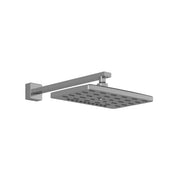 Kalia GRAFIK PREMIA200mm x 320mm (7 ⅞'' x 12 ½'') Rectangular Rainhead and 406mm (16'') 90 Degrees Wallarm Chrome BF1397-110 - Plumbing Market