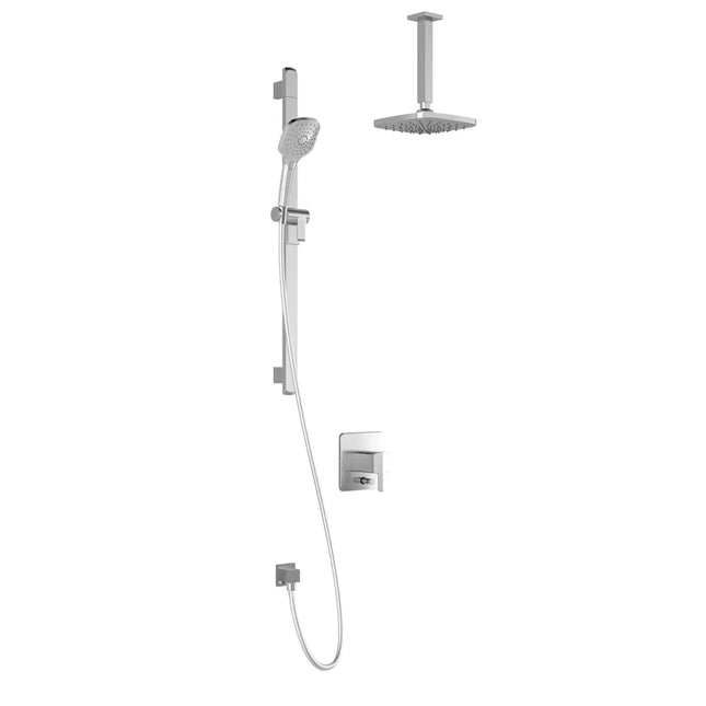 Kalia GRAFIKPB4 : Pressure Balance Shower System Vertical Ceiling Arm Chrome BF1495-110-001 - Plumbing Market