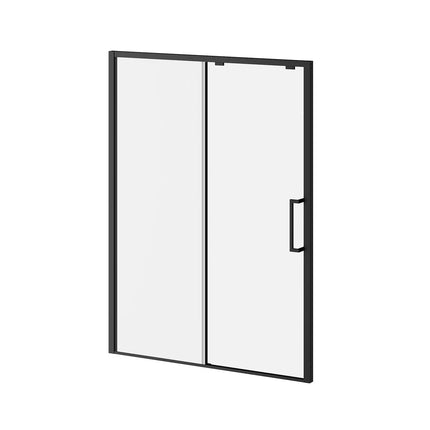 Kalia IKONIK (Box 2 of 2)60''x79'' Sliding Shower Door Duraclean Glass - Mobile Panel for Alcove Installation (Reversible) Matte Black DR1842-160-003 - Plumbing Market