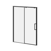 Kalia IKONIK (Box 2 of 2)60''x79'' Sliding Shower Door Duraclean Glass - Mobile Panel for Alcove Installation (Reversible) Matte Black DR1842-160-003 - Plumbing Market