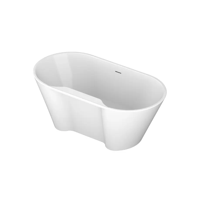 Kalia KALMA 60'' x 32'' One-Piece Freestanding Round Bathtub in a Box - Plumbing Market