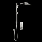 Kalia KAREO TB2 (Valve Not Included) : AQUATONIK T/P Push-Button Shower System with Wallarm Pure Nickel - Plumbing Market