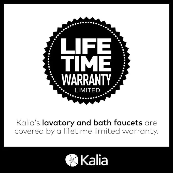 Kalia KAREO Wall-mount Tub Filler with Push-Button Valve - Matte black
