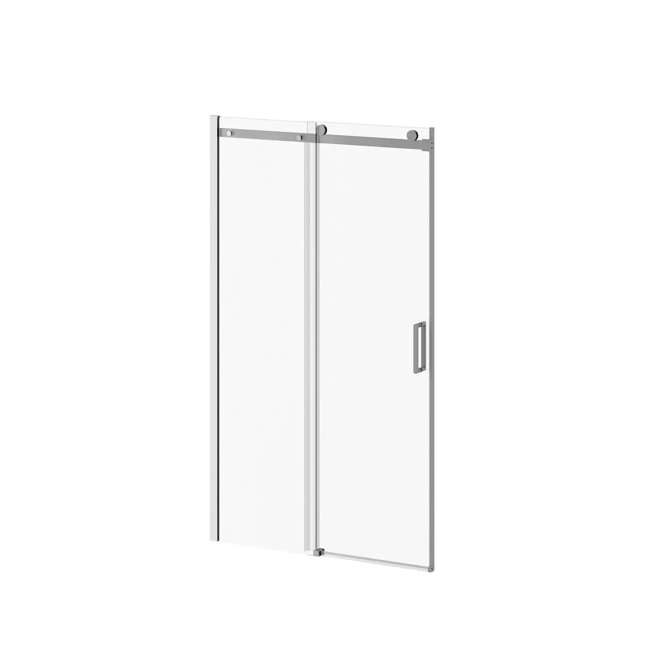 Kalia KONCEPT-II 60''x77'' Alcove Sliding Shower Door with Fixed and Mobile Panel (Reversible) Chrome Clear Glass DR1736-110-000 - Plumbing Market