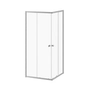 Kalia KONTACT Corner Sliding Shower Door 36''x36''x74'' Chrome Clear Glass DR1474-110-000 - Plumbing Market