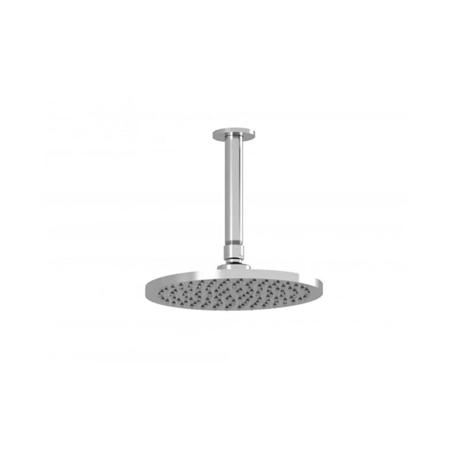 Kalia KONTOUR 200mm (7 ⅞'') Rainhead and 153mm (6'') Vertical Ceiling Arm Chrome BF1389-110 - Plumbing Market