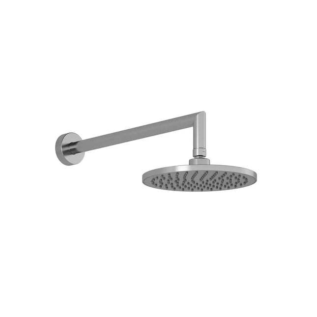 Kalia KONTOUR 200mm (7 ⅞'') Rainhead and 356mm (14'') 90 Degrees Wallarm Chrome BF1387-110 - Plumbing Market