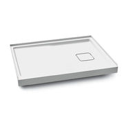 Kalia KOVER 48x32 Rectangular Acrylic Shower Base 48x32 with Right Drain and Integrated Tiling Flange on 3 Sides BW1550-240 - Plumbing Market