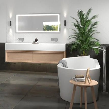 Kalia Kareo Free Standing Bathtub Filler Faucet With Hand Shower - Plumbing Market