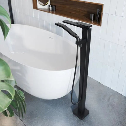Kalia Kareo Free Standing Bathtub Filler Faucet With Hand Shower - Plumbing Market