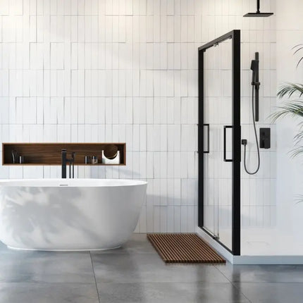 Kalia Kareo Free Standing Bathtub Filler Faucet With Hand Shower - Plumbing Market