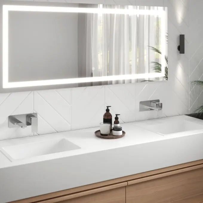 Kalia Kareo Wall Mount Bathroom Sink Faucet With Push Drain - Plumbing Market