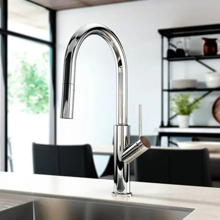 Kalia Karismatik Single Handle Kitchen Faucet Pull Down Dual Spray - Plumbing Market