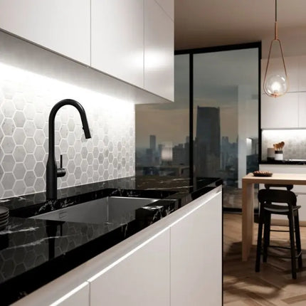 Kalia Kaviar Single Handle Kitchen Faucet Pull Down Dual Spray - Plumbing Market