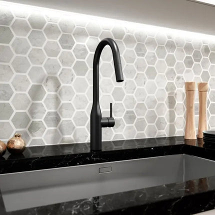 Kalia Kaviar Single Handle Kitchen Faucet Pull Down Dual Spray - Plumbing Market