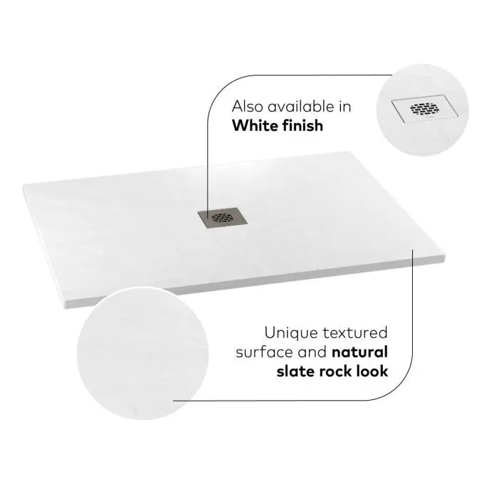 Kalia Lauza 60x36 Rectangular Acrylic Shower Base With Flange Kit - Plumbing Market