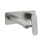 Kalia MOROKA Wallmount Lavatory Faucet Without Drain Pure Nickel PVD BF1913-125 - Plumbing Market