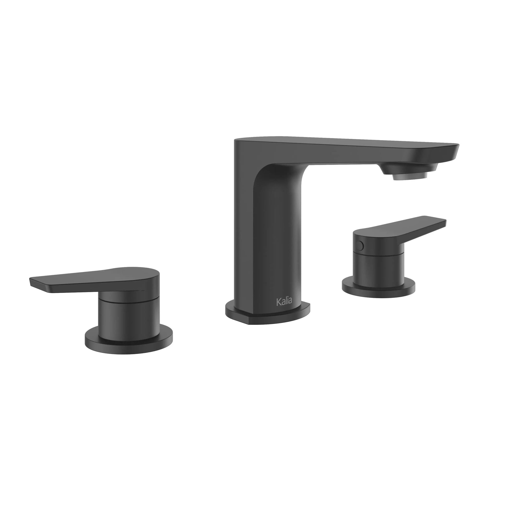 Kalia MOROKA Widespread Lavatory Faucet with Push Drain With Overflow Matte Black - Plumbing Market
