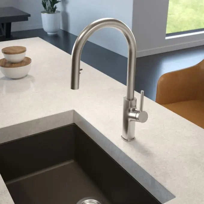 Kalia Masimo Diver Single Handle Kitchen Faucet With Pull Down Spray - Plumbing Market