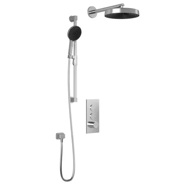 Kalia Moroka TB2 Shower Faucet With Hand Shower Push Button Valves - Plumbing Market