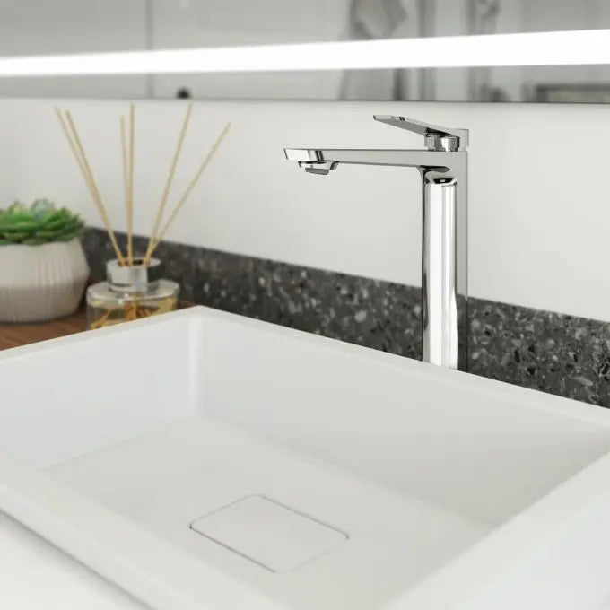 Kalia Moroka Tall Vessel Sink Single Hole Bathroom Sink Faucet - Plumbing Market