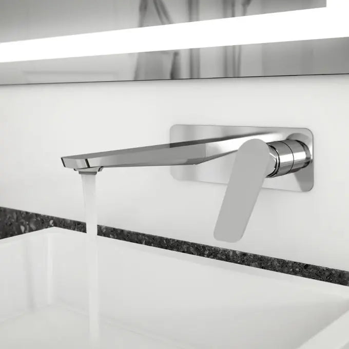 Kalia Moroka Wall Mount Bathroom Sink Faucet With Drain and Overflow - Plumbing Market