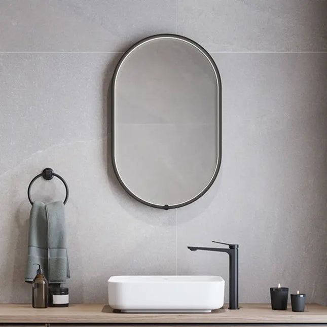 Kalia Nox Led-Illuminated Framed Bathroom Mirror 20" x 32" - Plumbing Market