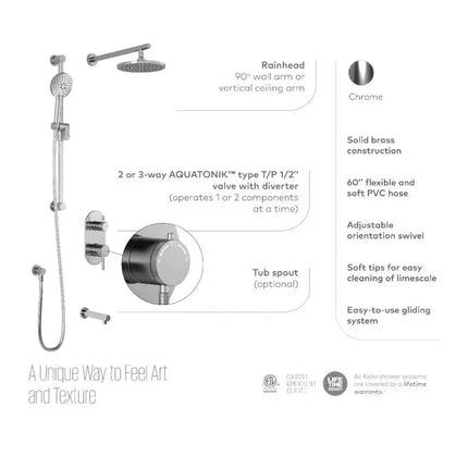 Kalia Preciso TD3 Aquatonik With Diverter Shower Faucet System - Plumbing Market