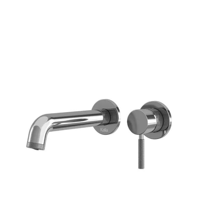 Kalia Preciso Wall Mount Bathroom Sink Faucet With Push Drain - Plumbing Market