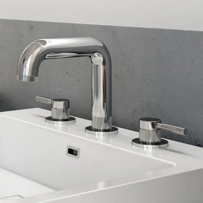 Kalia Preciso Widespread Bathroom Sink Faucet With Push Drain - Plumbing Market