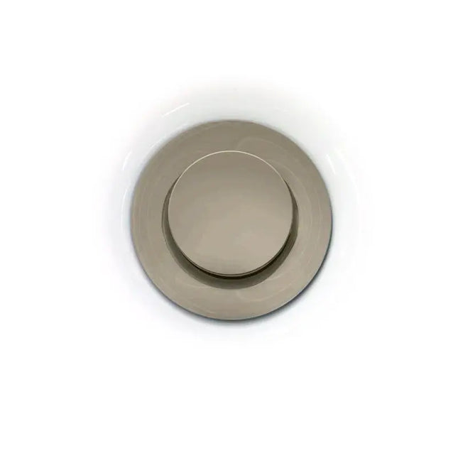 Kalia Push Drain With Overflow Assembly with 35.5mm Cap Brushed Nickel AC1327-120 - Plumbing Market
