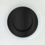 Kalia Push Drain With Overflow Assembly with 35.5mm Cap Matte Black AC1327-160 - Plumbing Market