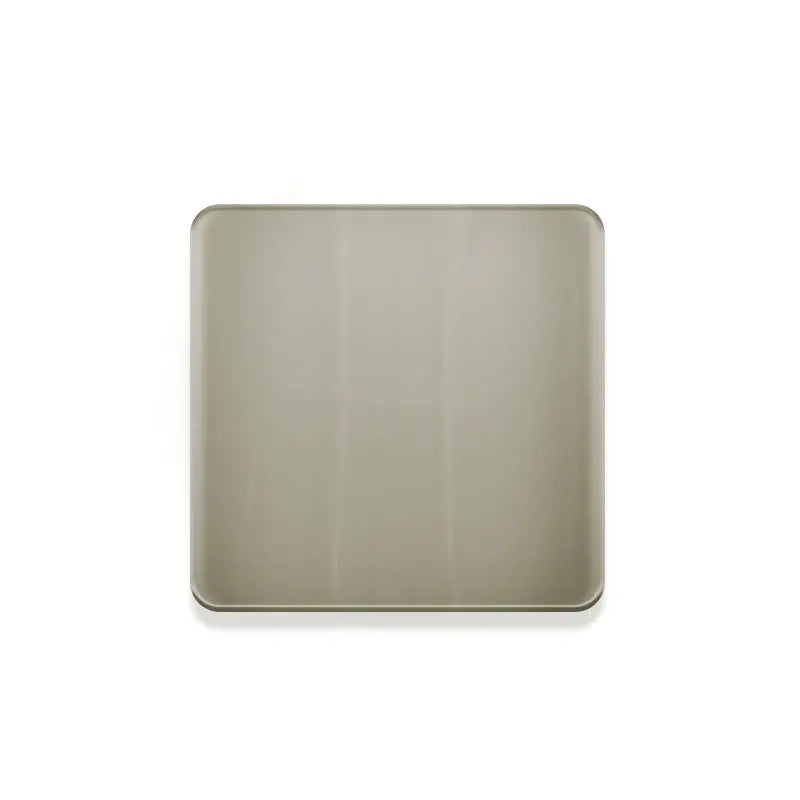 Kalia Push Drain With Overflow Assembly with 68mm Square Flat Cap Brushed Nickel AC1331-120 - Plumbing Market