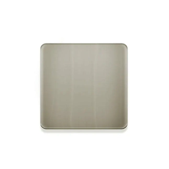 Kalia Push Drain Without Overflow Assembly with 68mm Square Flat Cap Brushed Nickel AC1326-120 - Plumbing Market