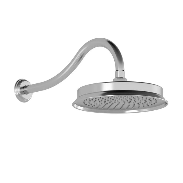 Kalia RUSTIK  229mm (9'') Rainhead and 344mm (13½'') 90 Degrees Wallarm Chrome BF1507-110 - Plumbing Market